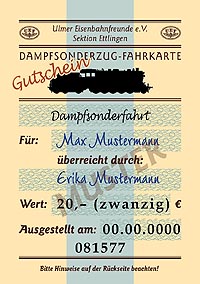 Fahrkartengutschein